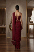 corset ready to wear saree