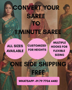 CONVERT REGULAR SAREE INTO 1 MINUTE SAREE
